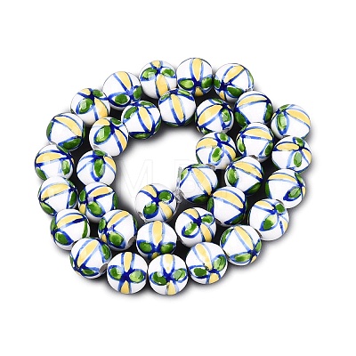 Handmade Porcelain Beads PORC-Q007-07C-1