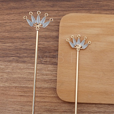 Ancient Style Alloy Hair Stick Findings PW-WGF3433-06-1