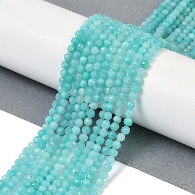 Natural Amazonite Beads Strands LS-G-I379-A02-02-1