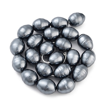 Electroplated Shell Pearl Beads Strands BSHE-H110-01-02-1