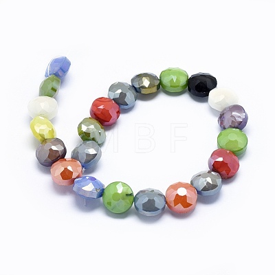 Electroplate Glass Beads Strands EGLA-J106-M01-1