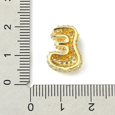 Rack Plating Brass Clear Cubic Zirconia Pendants KK-S378-01G-E-1