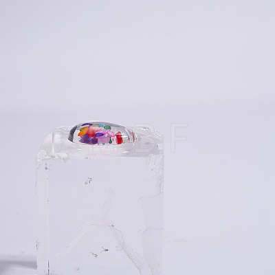 40Pcs 10 Colors Transparent Glass Pendants GGLA-SZ0001-44-1