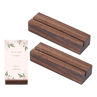 Wooden Photo Slotted Display Stands DJEW-WH0001-89-1