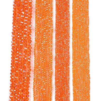 Electroplate Glass Beads Strands EGLA-A044-T3mm-B25-1
