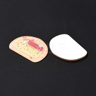 Printed Acrylic Cabochons MACR-C003-29-1