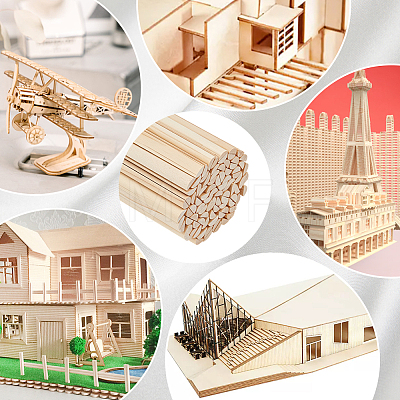 100Pcs Wood Craft Sticks DIY-OC0015-05A-1