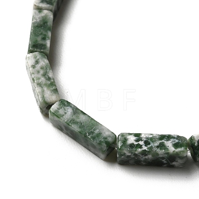 Natural Green Spot Jasper Beads Strands G-G873-A03-01-1