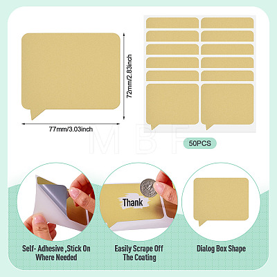 50Pcs Coated Scratch Off Film Password Sticker DIY-TA0015-46A-1