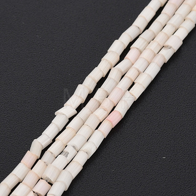 Glass Silk Stain Style Beads Strands GLAA-N047-001A-03-1