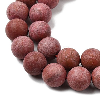 Synthetic Red Jasper Beads Strands G-B167-A10-10mm-1