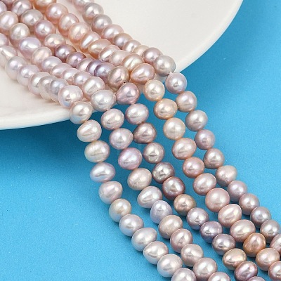 Natural Cultured Freshwater Pearl Beads Strands PEAR-I007-07X-03E-1