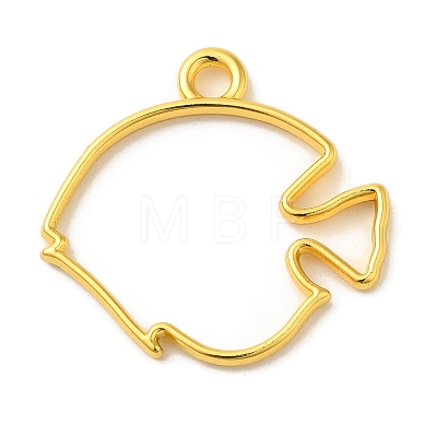 Zinc Alloy Open Back Bezel Pendants PALLOY-F242-05G-1