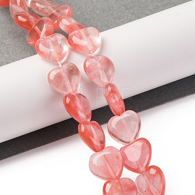 Cherry Quartz Glass Beads Strands G-I372-A02-01-1