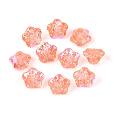 Electroplate Glass Beads Strands EGLA-T021-22H-1