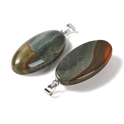 Natural Picasso Jasper/Polychrome Jasper Pendants GG-CBACB71-01P-06-1