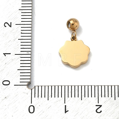 304 Stainless Steel Pendants STAS-K323-01F-G-1