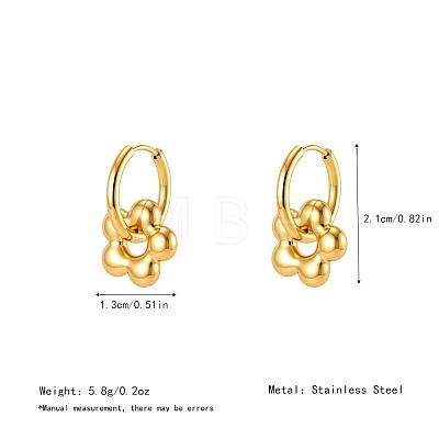 304 Stainless Steel Hoop Dangle Earrings for Women AF5026-4-1