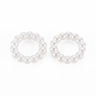 ABS Plastic Imitation Pearl Beads OACR-T003-38-1