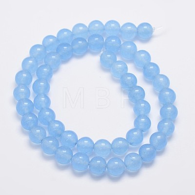 Natural & Dyed Malaysia Jade Bead Strands X-G-A146-8mm-A20-1