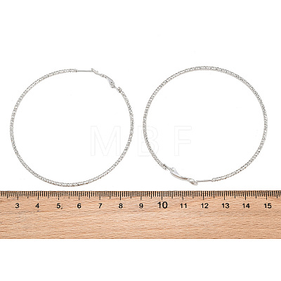 304 Stainless Steel Big Hoop Earrings with 316 Surgical Stainless Steel Pins for Women SA-CBAB549-01P-1
