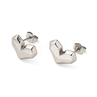 Non-Tarnish 304 Stainless Steel Stud Earring EJEW-C099-07P-1