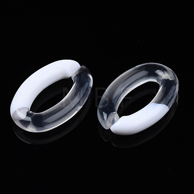 Two Tone Opaque Acrylic Linking Rings OACR-S038-035A-1