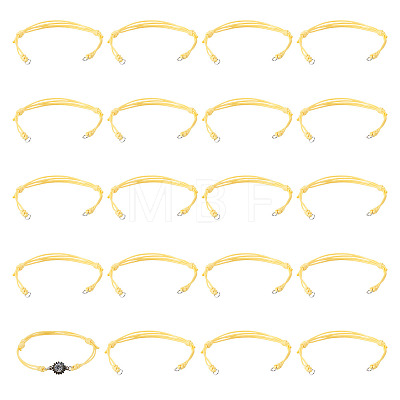 20Pcs Adjustable Korean Waxed Polyester Cord Bracelet Making BJEW-TAC0051-05-1