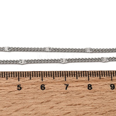 12Pcs 2.2MM 304 Stainless Steel Textured Twisted Chain Necklaces for Men Women NJEW-H093-20P-01-1