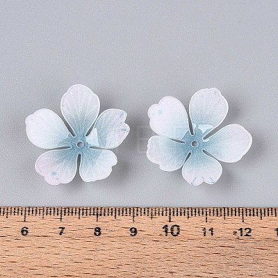 Flower Acrylic Bead Caps X-SACR-T017-51E-1