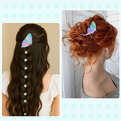 1Pc DIY Butterfly Hair Clip Silicone Molds DIY-TA0016-03-1