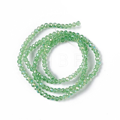 Electroplate Glass Beads Strands LS-EGLA-R048-2mm-10-1