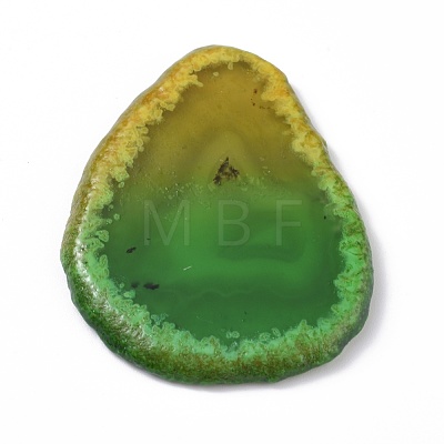 Two Tone Natural Agate Slices Cabochons G-I251-13-1