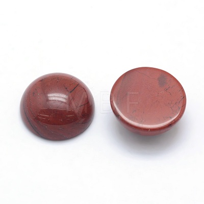 Natural Red Jasper Cabochons G-P393-R44-12MM-1