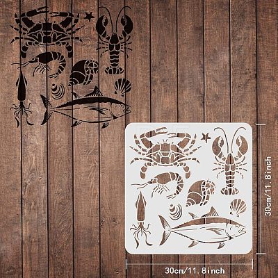 Plastic Reusable Drawing Painting Stencils Templates DIY-WH0172-496-1