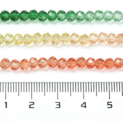 Transparent Painted Glass Beads Strands X-DGLA-A034-T3mm-A04-1