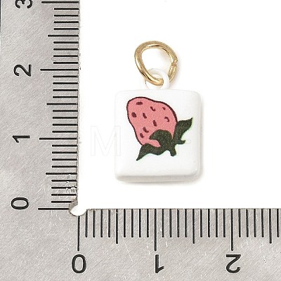 Baking Paint Brass Pendants KK-C171-01C-1