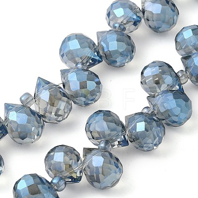 Electroplate Glass Beads Strands EGLA-D030-17L-1