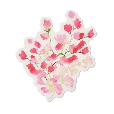 25Pcs Flowers Theme DIY Paper Stickers STIC-U004-02D-1