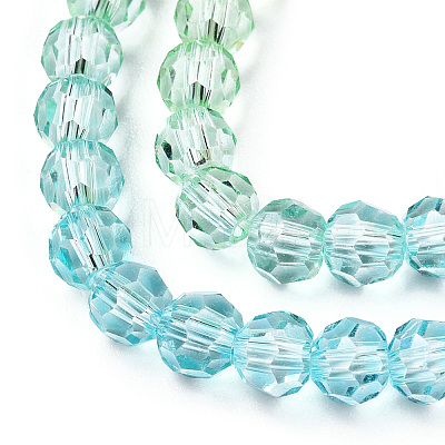 Transparent Glass Beads Strands X-GLAA-E036-07Y-1