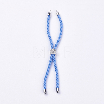 Nylon Twisted Cord Bracelet Making MAK-F018-03P-RS-1