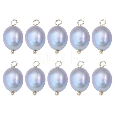 CHGCRAFT 10Pcs Natural Freshwater Pearl Pendants FIND-CA0009-02B-1