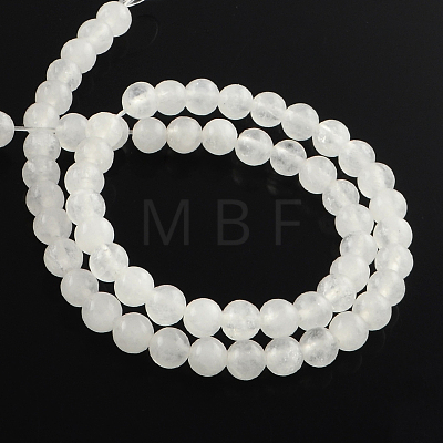 Dyed Natural Jade Round Bead Strands G-Q937-21-1