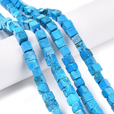 Natural Turquoise Beads Strands G-T139-6x6-10A-1