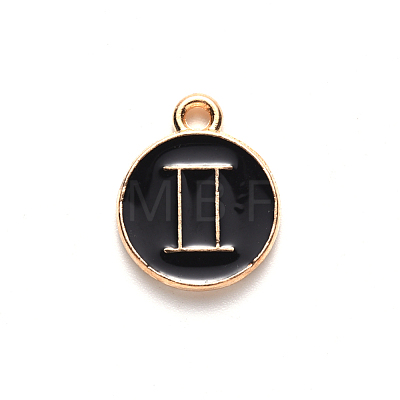 Alloy Enamel Pendants X-ENAM-S124-01B-08I-1