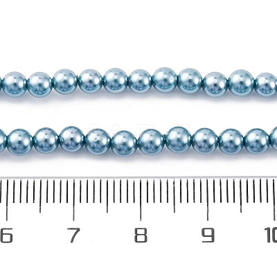 Shell Pearl Beads Strands BSHE-K015-4mm-02-1