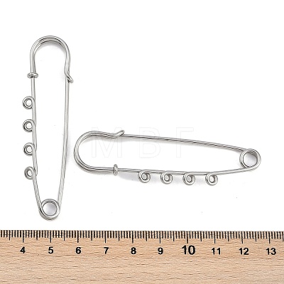 304 Stainless Steel Safety Pins Brooch Findings STAS-K252-05B-P-1