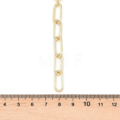 Brass Paperclip Chain Y Lariat Necklaces NJEW-H087-06D-G-1