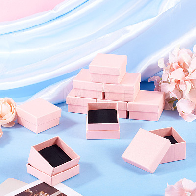 12Pcs Square Cardboard Jewelry Storage Boxes CON-TA0001-41-1