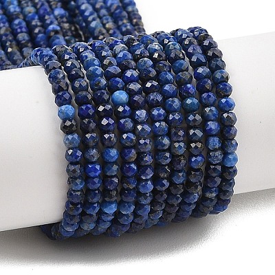 Dyed Natural Lapis Lazuli Beads Strands G-K376-B05-01-1